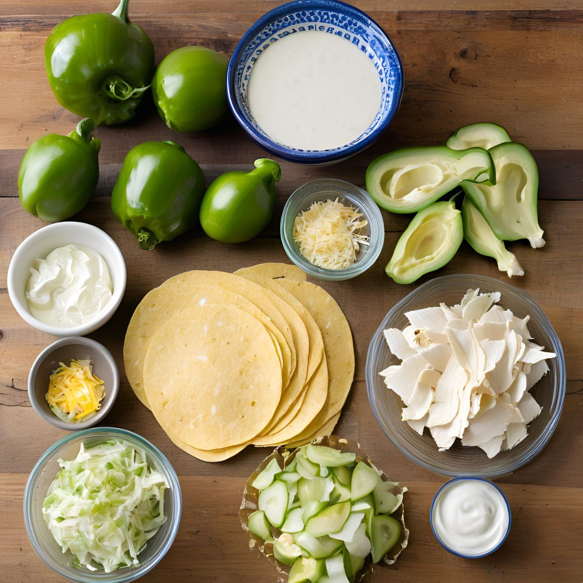 Enchiladas suizas ingredients