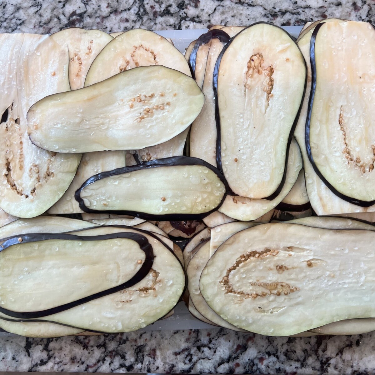 Salt and sweat eggplant