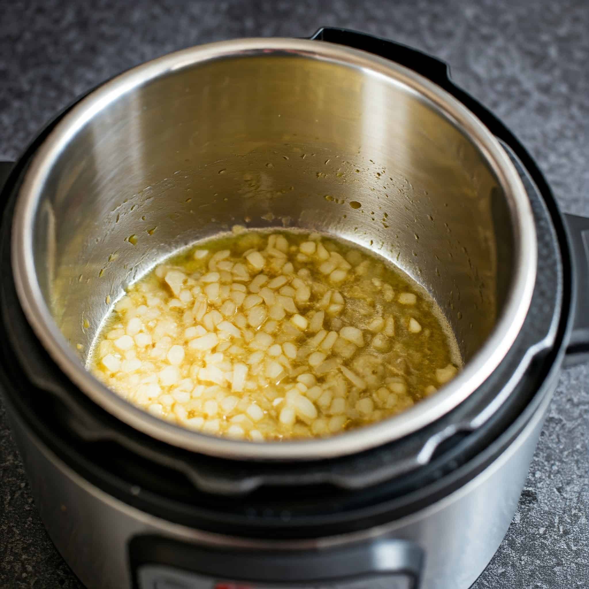 sauté chopped onions until translucent